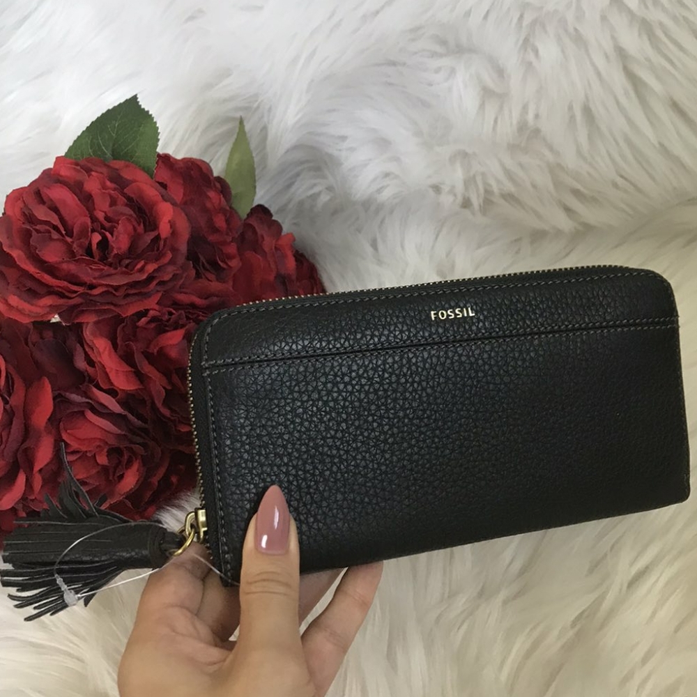 NWT FOSSIL TARA CLUTCH WALLET CASE ORGANIZER - Picture 1 of 7